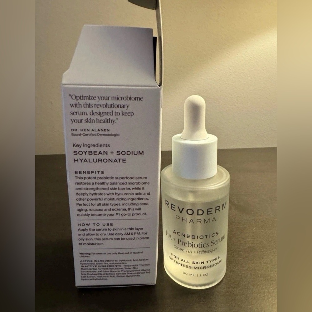 Revoderm Pharma HA + Prebiotics Face & Eye Serum 30 ml/1 oz Box Damaged - Picture 3 of 3